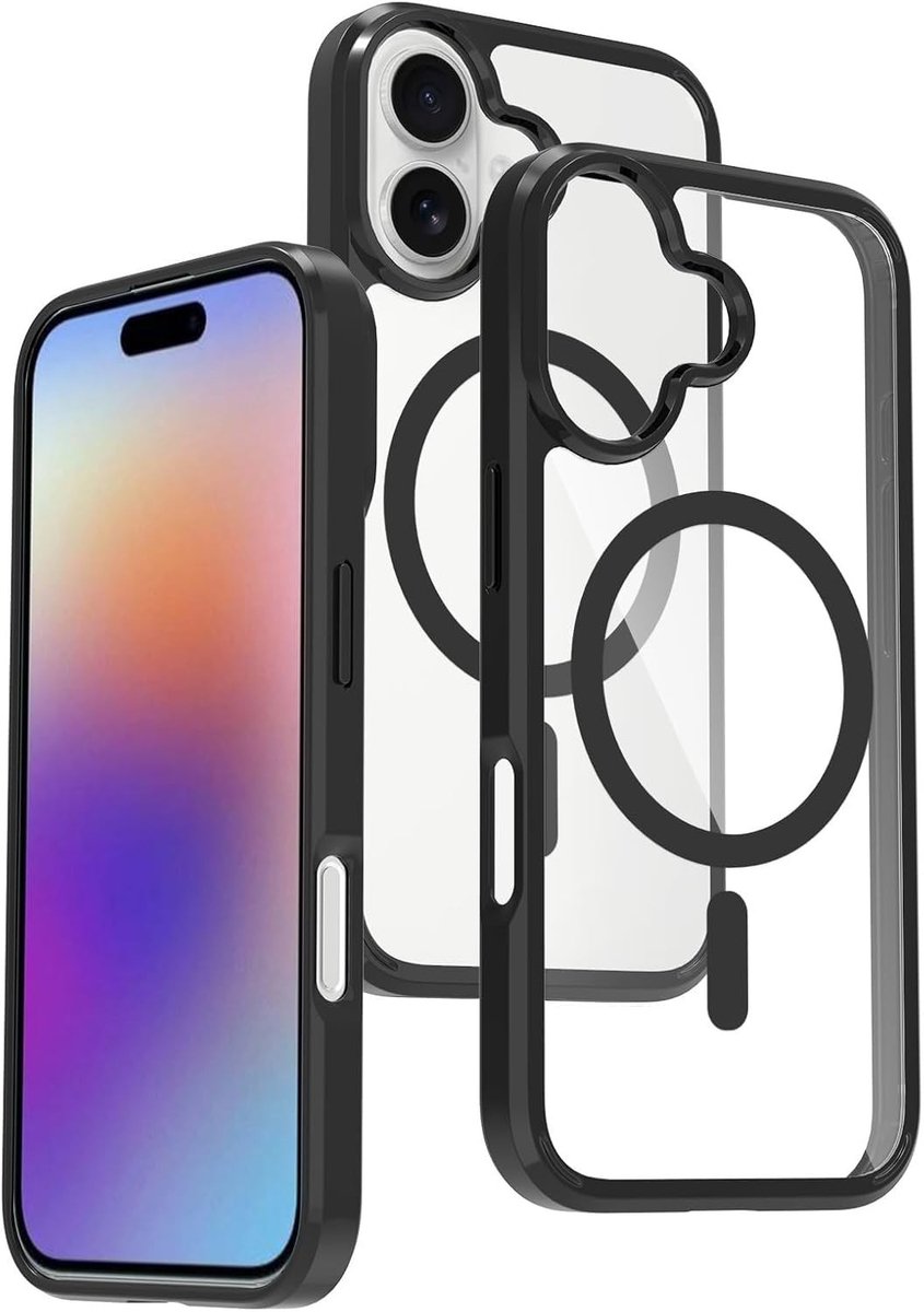 SolidKeus - Zwarte Beschermhoes voor iPhone 16