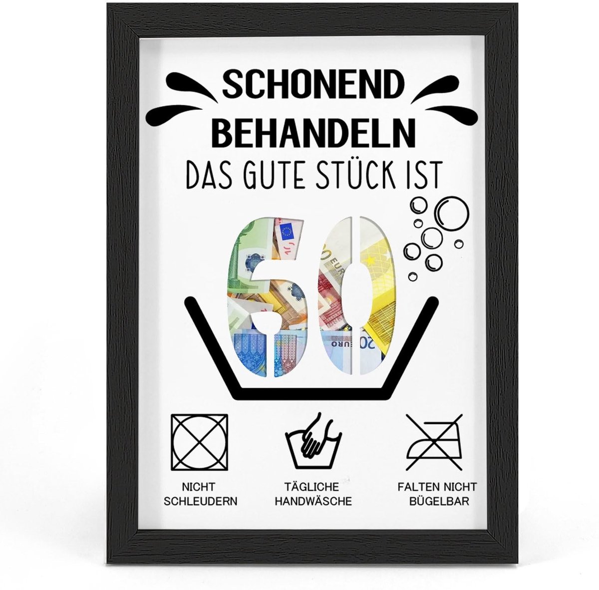 SolidKeus - Geldcadeau voor de 60e Verjaardag in een Stijlvolle Fotolijst