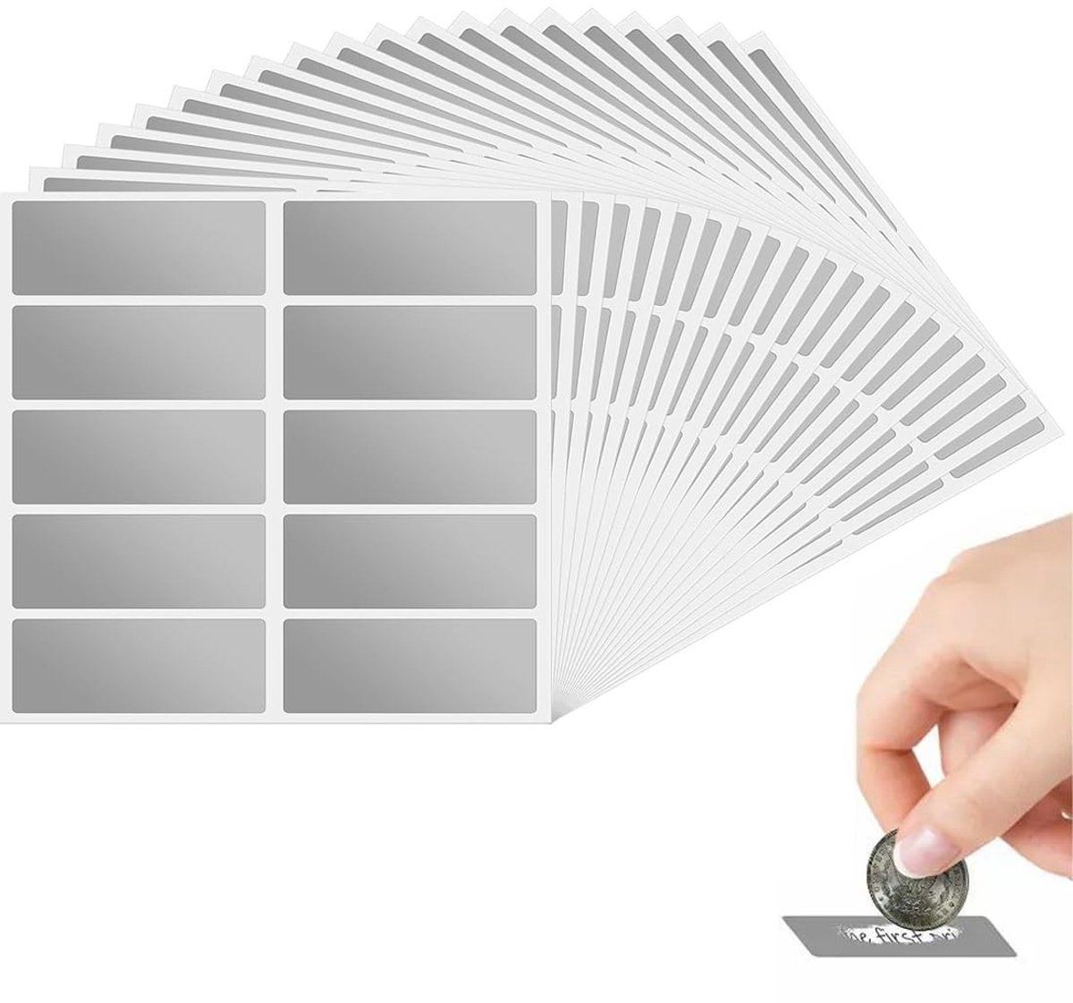 SolidKeus - Set van 20 Krasstickers voor Creatieve Projecten