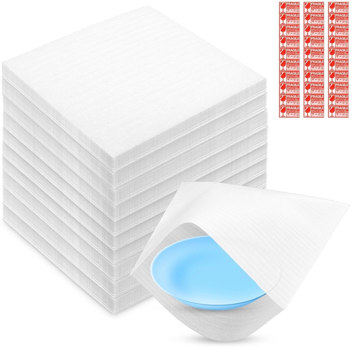 SolidKeus - 100 Stuks Verpakkingsmateriaal 20x20cm Bubbelwrap voor Verhuizingen