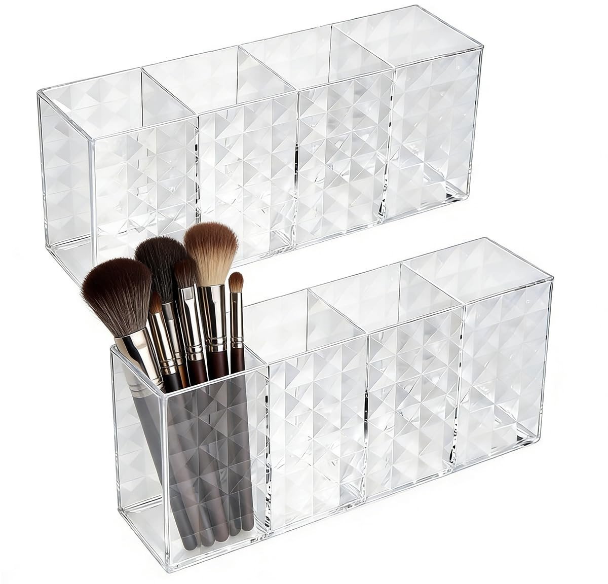SolidKeus - Set van 2 Makeup Organizer met 4 Compartimenten