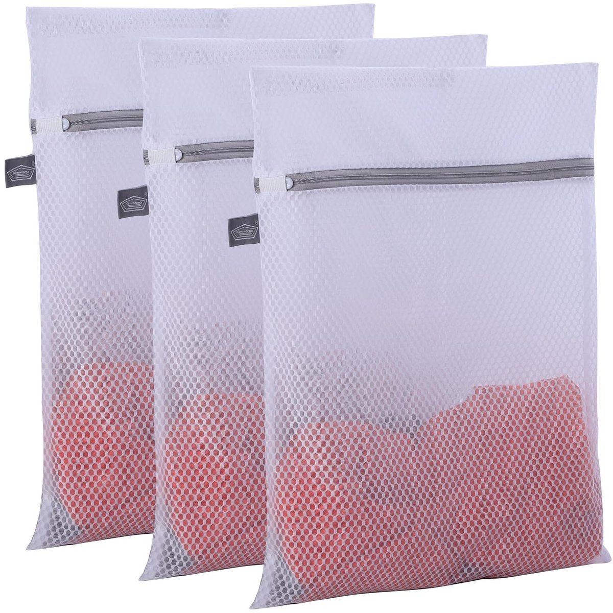 SolidKeus - Kleine Mesh Waszakken voor Delicate Kleding, Set van 3