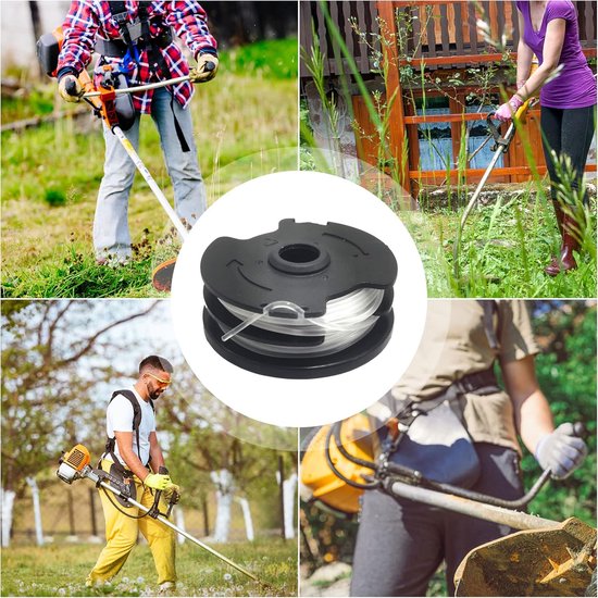 Snaartrimmer vervangende spoel lijn voor Parkside draadloze grastrimmer PRTA 20-Li C3 IAN351753 vervangende automatische invoerspoel (6 stuks) — afbeelding 3