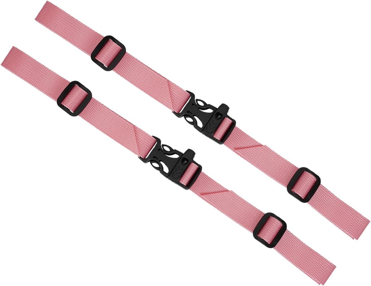 Verstelbare borstband voor rugzak, 2 stuks rugzakriemen met gesp en fluitje, nylon rugzak-borstband voor wandelen en reizen