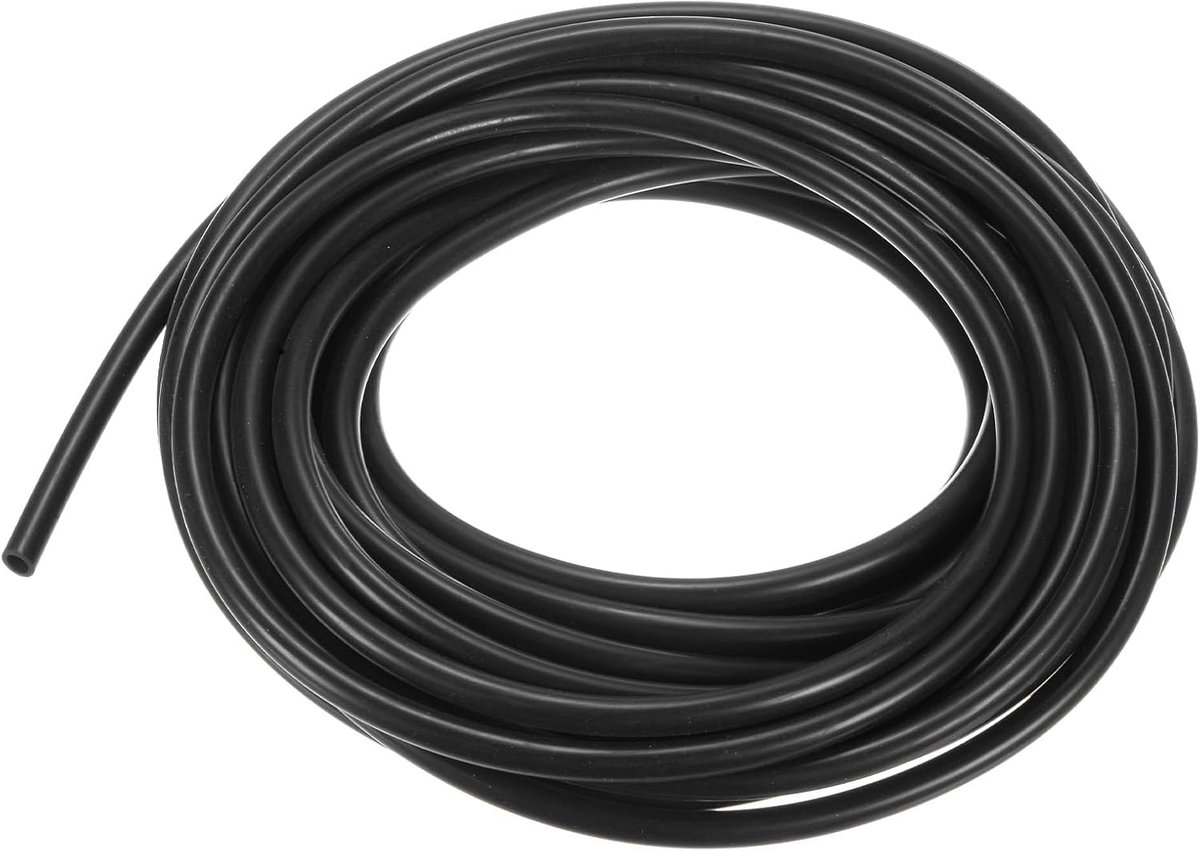 Siliconen buis, 5/32 inch [4 mm] ID x 1/4 inch [6 mm] OD flexibele siliconen rubberen buis, 33ft hoge temperatuur waterluchtslang pijp voor pomp/vloeistofoverdracht/brouwen/aquaponics