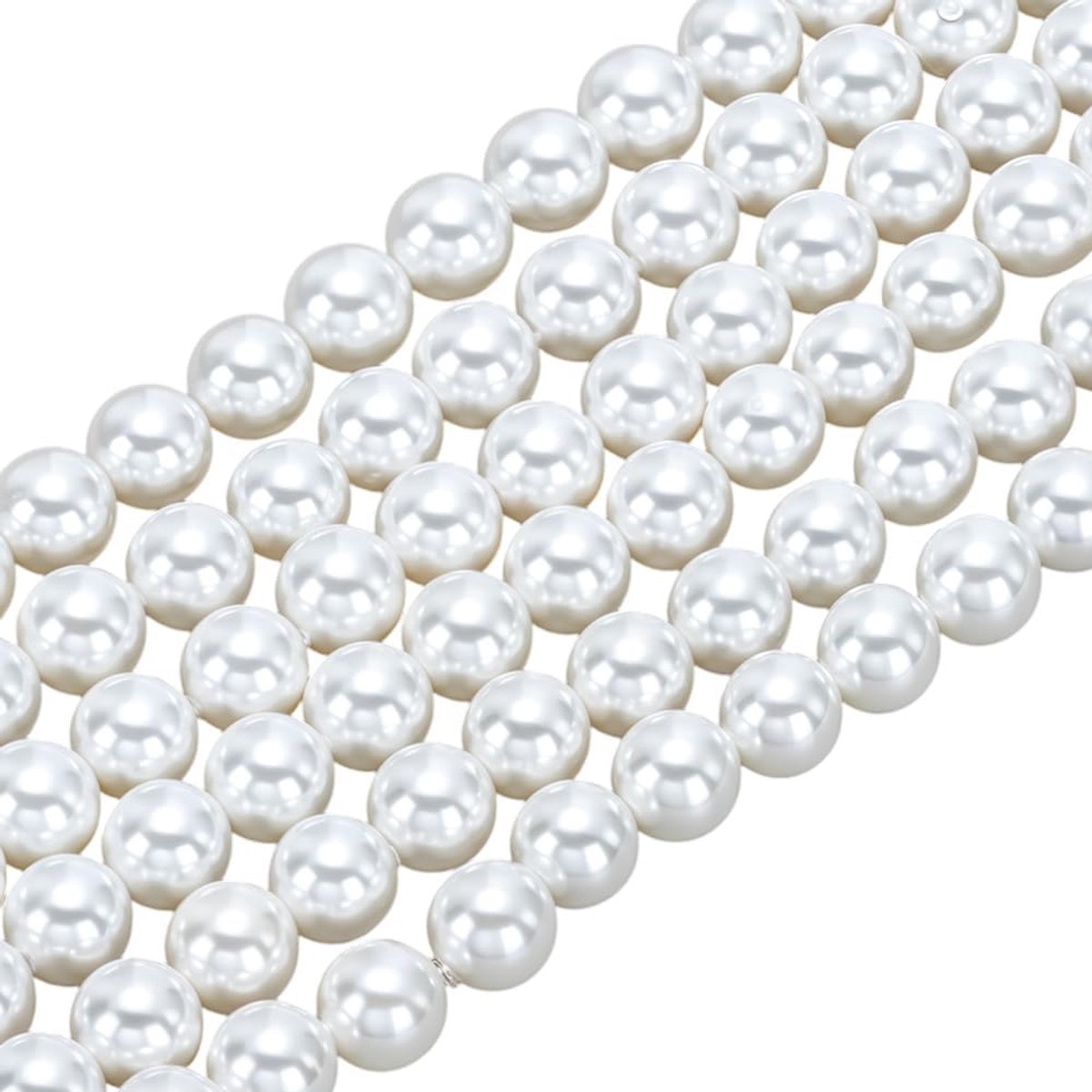 Kralen ronde witte kralen losse kralen massa voor het maken van sieraden accessoires halskettingen armbanden