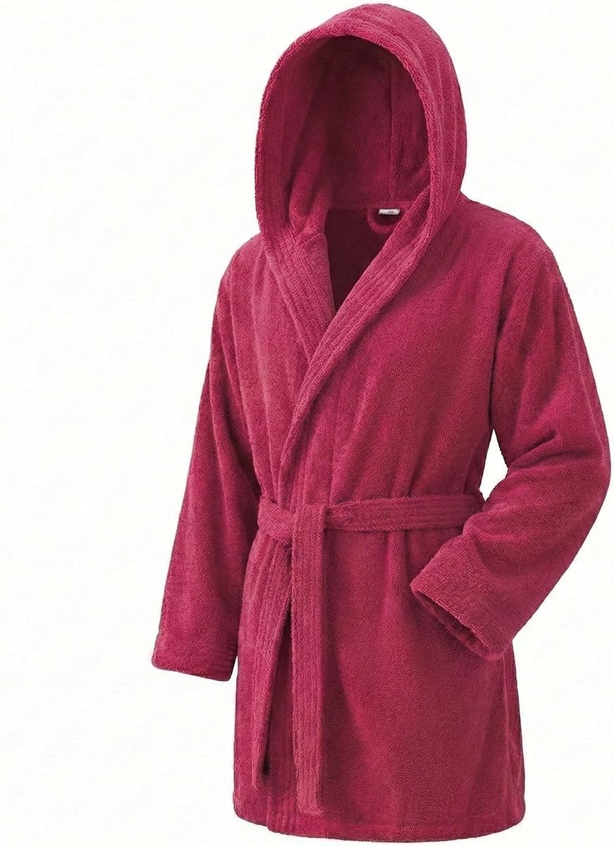 Towel Elegante badjas voor dames en heren, 100% katoen, 500 g/m², met capuchon of zonder capuchon, zacht en absorberend voor douche, spa en zwembad