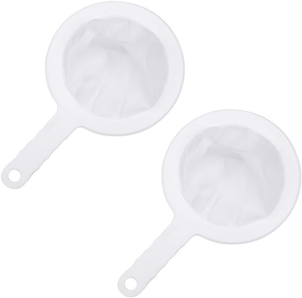 2 stuks zeef fijne zeef keuken kunststof zeef voor kefir haarzeef keuken nylon zeef fijn mesh zeef keukenzeef kunststof zeef kefir voor sap, melk, koffie, honing