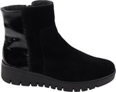 Gabor - 8015 - Enkellaarzen Vrouwen - zwart nubuck/suede - 38