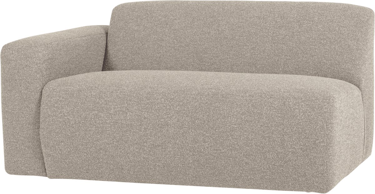WOOOD Mojo Base 1,5-zits Bank Arm Links - Bouclé - Beige - 74x145x97