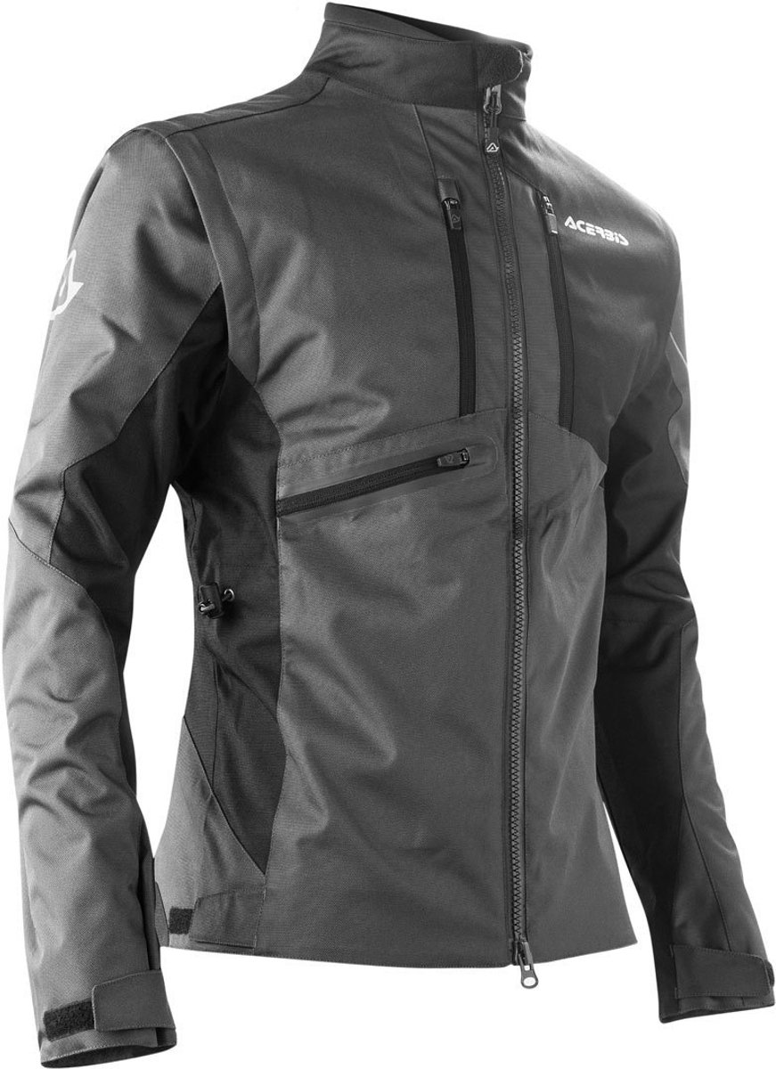Acerbis Enduro One Zwart Grijs Textiele Motorjas - Jas