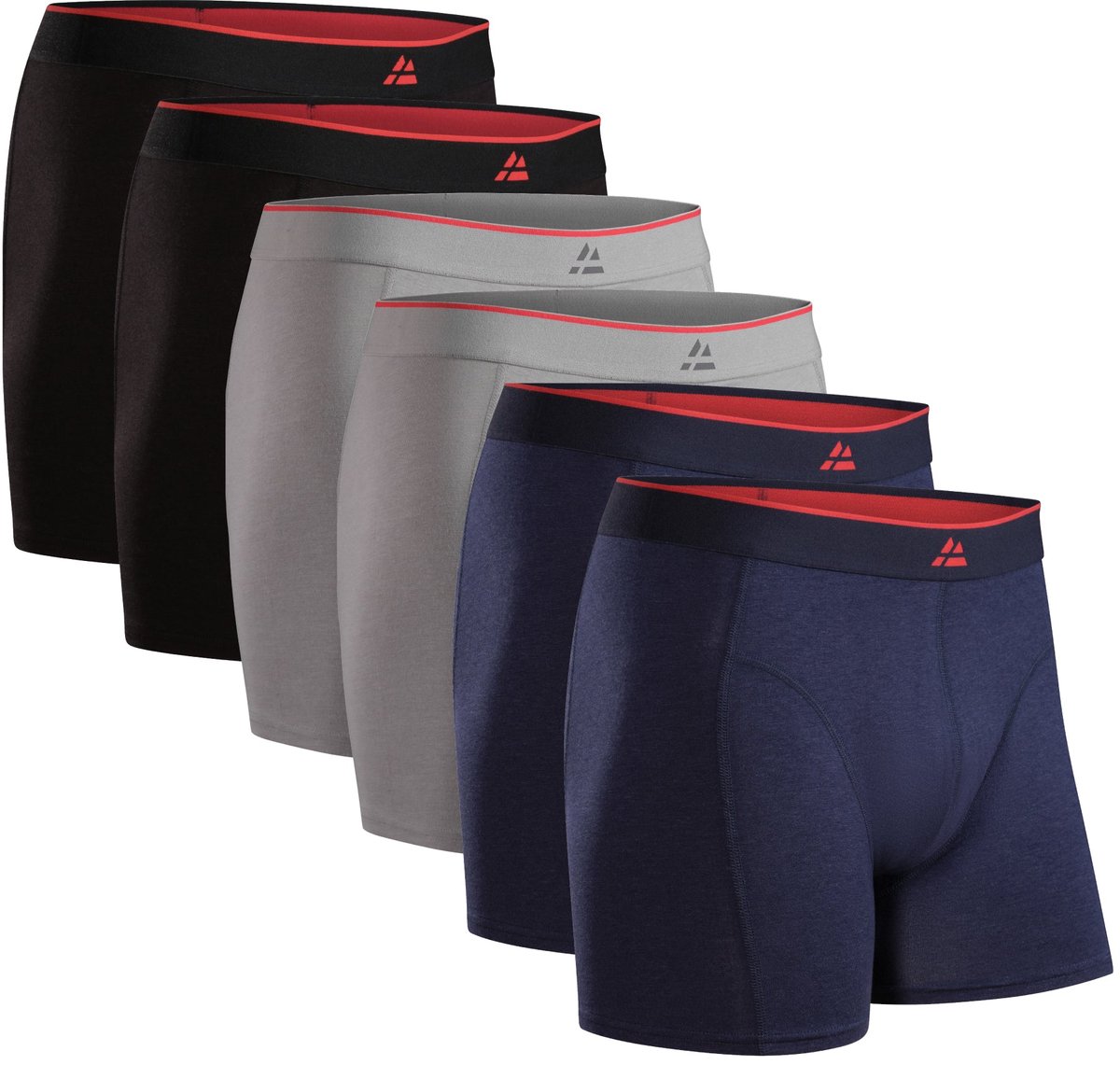 DANISH ENDURANCE Bamboe Boxershorts - Comfortabel Ademend Ondergoed - Heren - 6 paar - 4XL