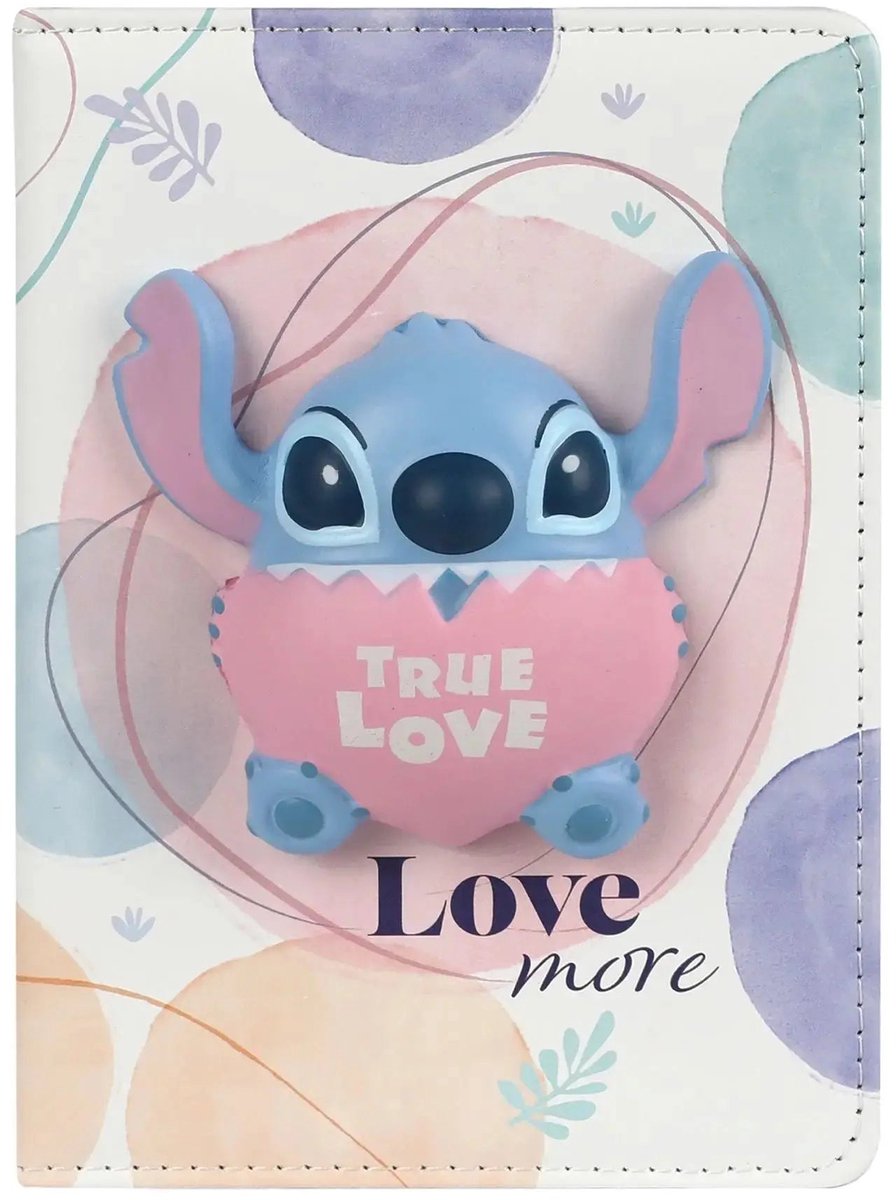 Disney Stitch Squishy 3D Notitieboek A5 Ware Liefde