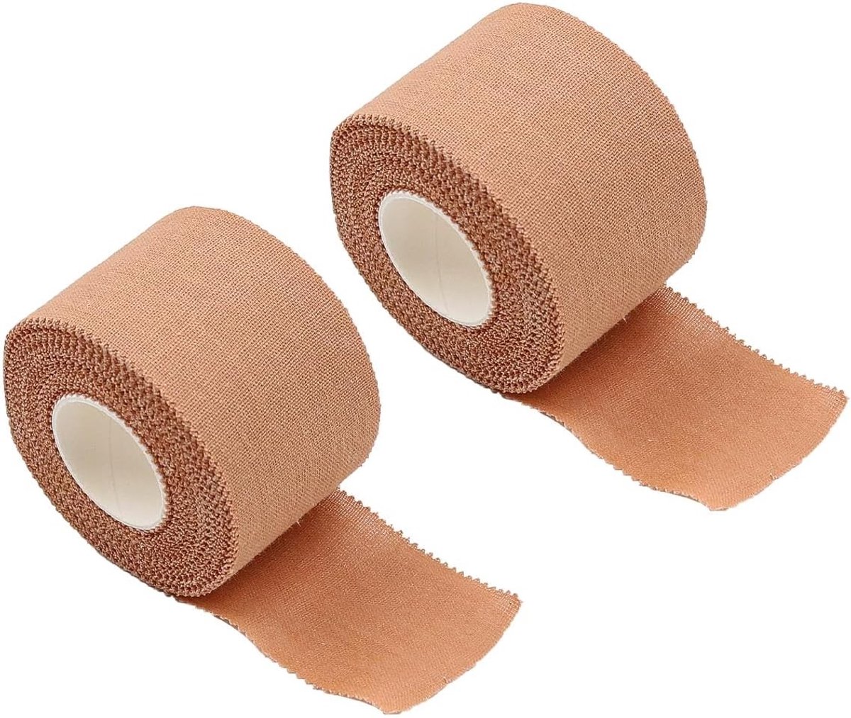 2 Rollen Zinkoxide Tape voor Sport - Eenvoudig te Scheuren Sport Strapping Tape voor Voetbal en Eerste Hulp bij Enkelblessures