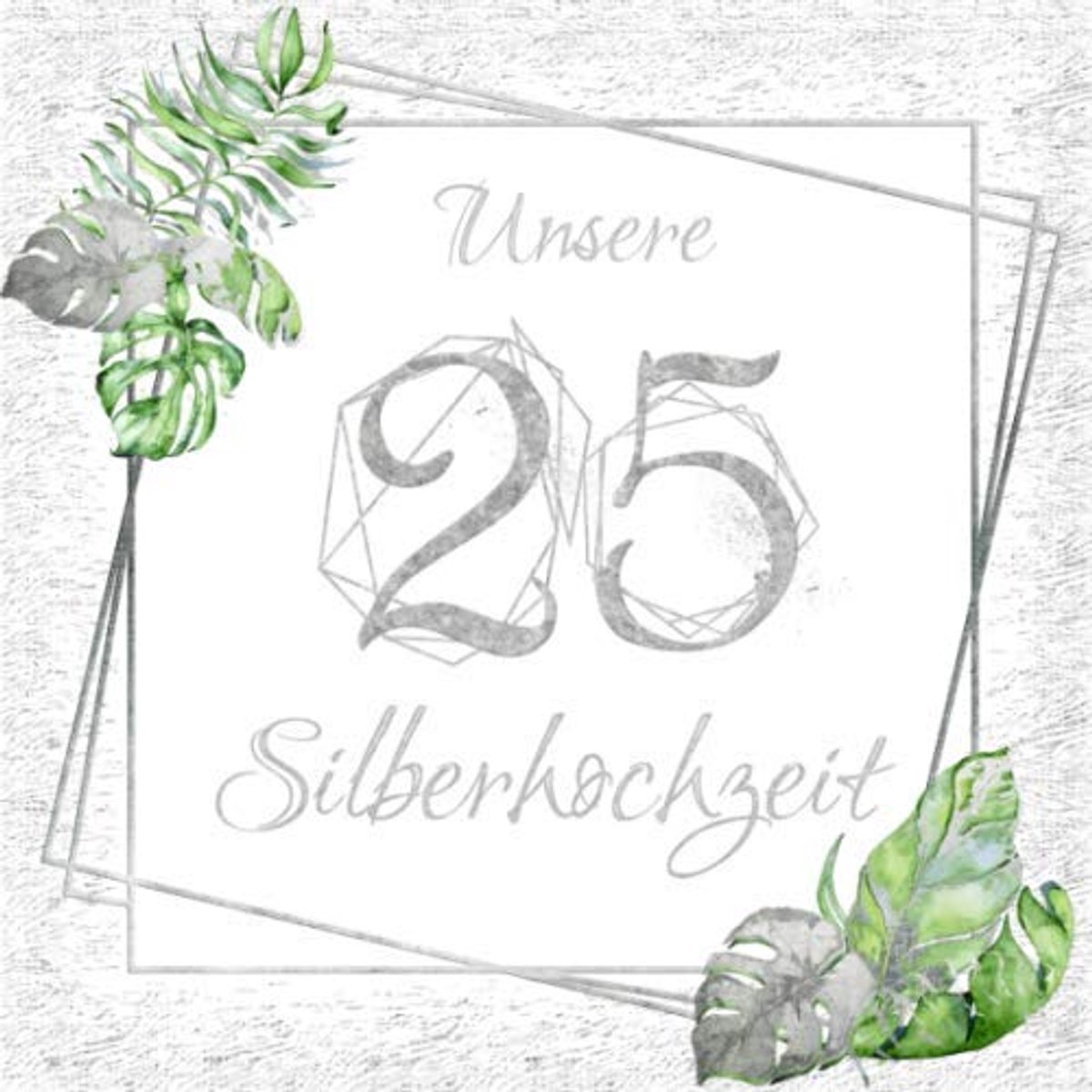 Silberhochzeit 25: Gästebuch zur silbernen Hochzeit im edlem Softcover I 80 Seiten für 40 geschriebene Glückwünsche, Widmungen und Fotos I 25 ... für Silberhochzeiten I 25. Hochzeitstag
