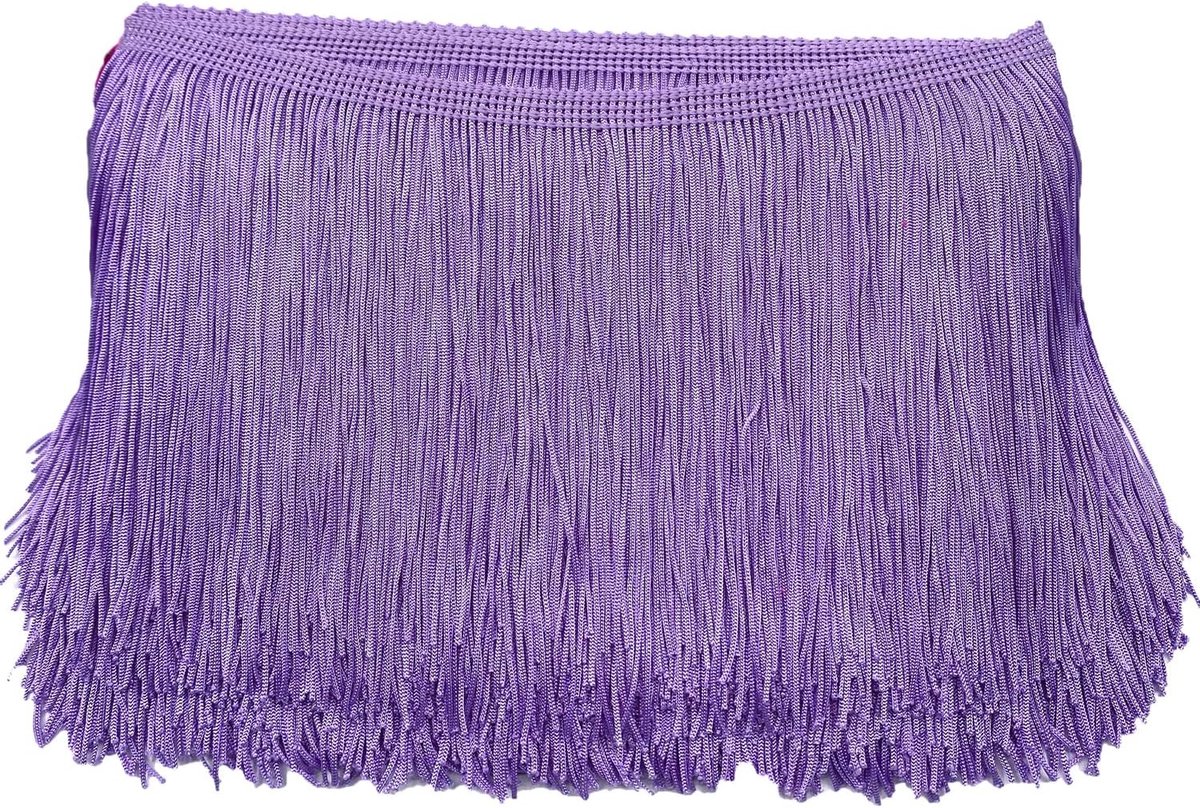 10 cm x 2 m Fransenborte Fransenbordüre Fransenband Dekoband Tanzfransen Schnittfranse Zijde Kwast Fransen-Borten Banden om te naaien, DIY knutselen, kleding ondergoed kostuums gordijnen decoratie