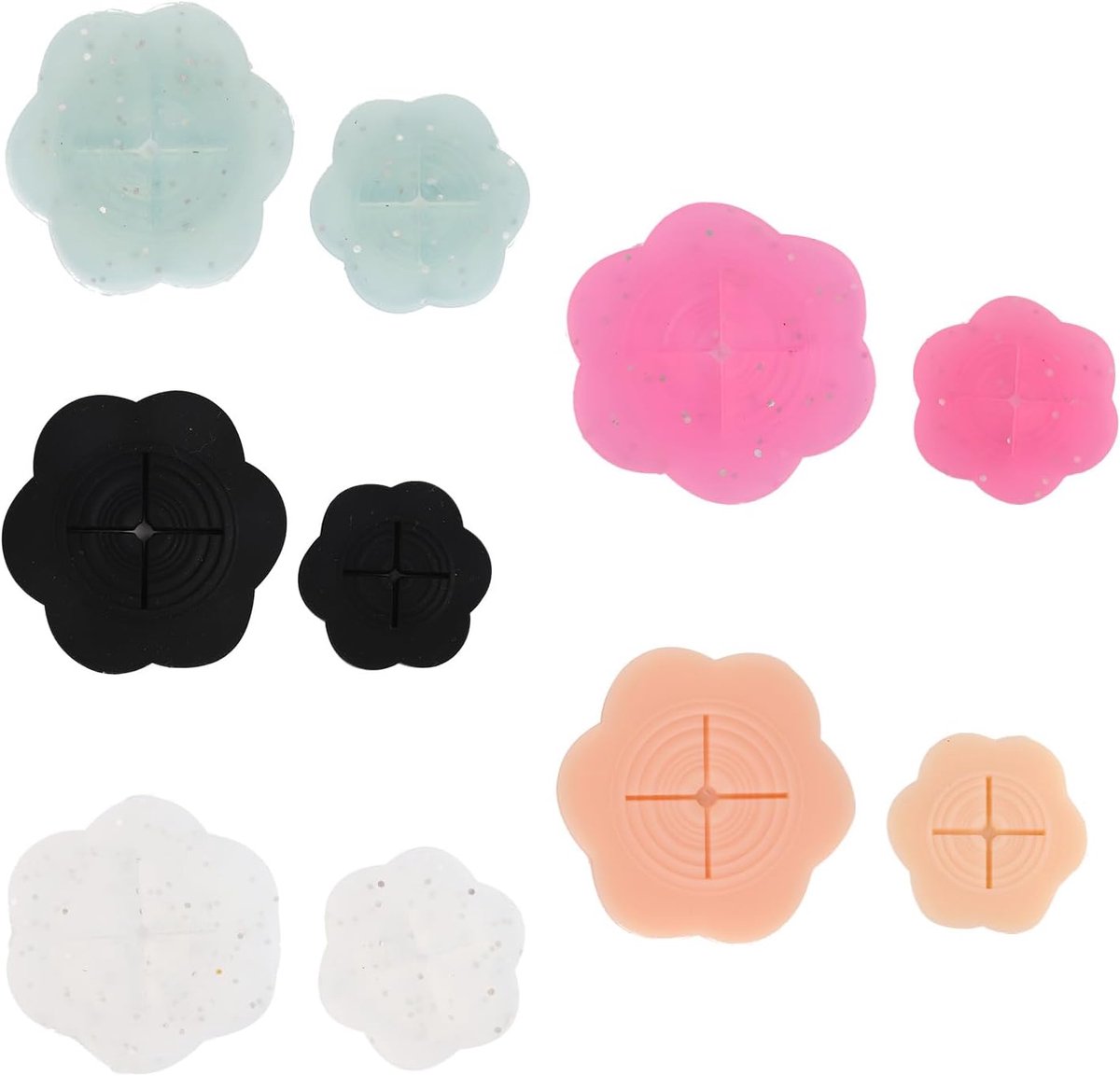 10 stuks Cinch Clips voor Dameskleding, Rug-Jurkclips Shirt-Cincher Siliconen Mode Tailleband-Spanclip voor Shirts Jurken Blouses (5 Kleuren, 2 Maten)