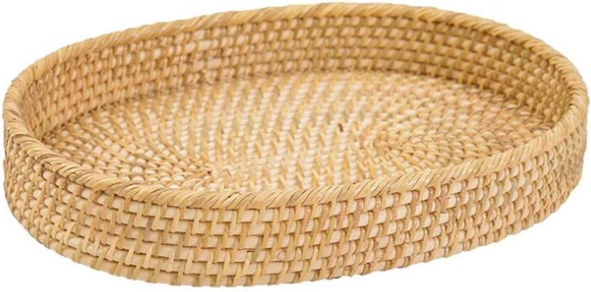 Fruitschaal Rattan Fruitmand handgemaakte geweven Storage Basket Fruit Bowl Kitchen Dinning Table Decoration Opbergmanden Fruit Bowl