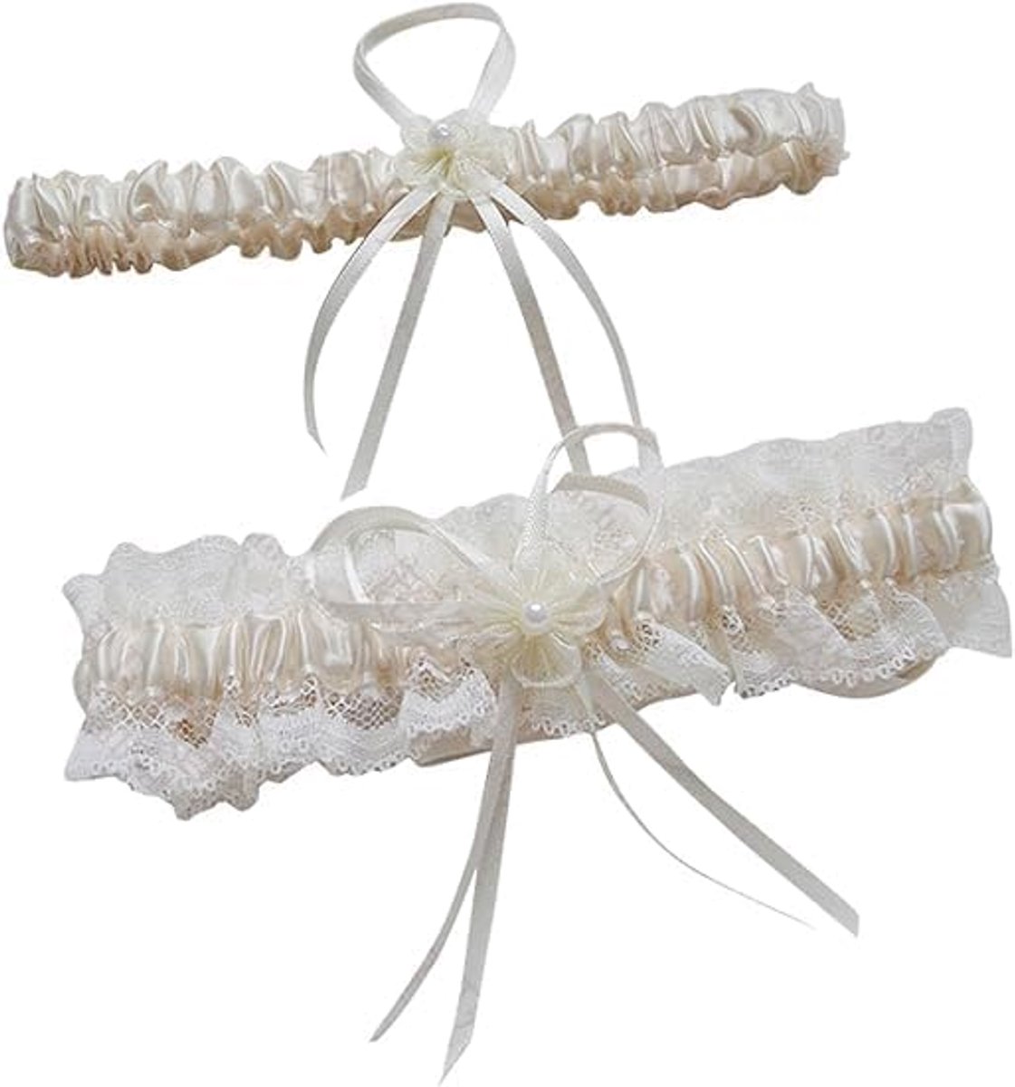 Kousenband voor bruiloft, kousenband, bruidskousenband, elastische kousenbanden voor bruiloft, vrijgezellenfeest, jubileum, 2 stuks