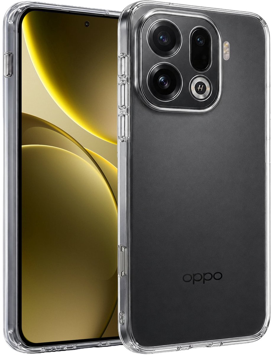 Hoesje - Geschikt voor OPPO Find X9 Pro - Sterk & Shockproof - Hoes Cover - Siliconen Case - Telefoonhoesjes - Transparant