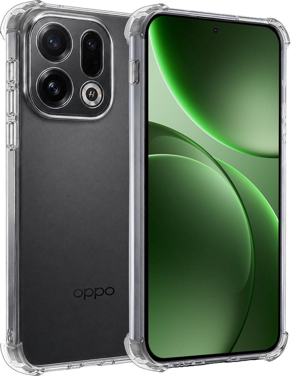Hoesje Geschikt voor OPPO Find X9 - Sterk & Shockproof - Siliconen Case - Back Cover - Telefoon Hoes Shock Proof - Transparant