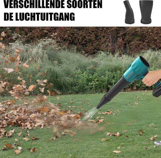 MAWIRON Draadloze Turbo Bladblazer – Compacte Accu Handblazer met Sterke Luchtstroom en 3 Opzetstukken – Voor Tuin, Terras, Garage, Werkplaats en Auto — afbeelding 5