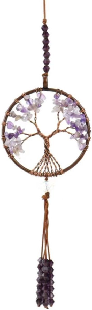 Hangend ornament, genezende zonnevanger windgong voor thuis raam tuin slaapkamer wanddecoratie, spirituele kristallen geschenken voor vrouwen, glazen dromenvanger