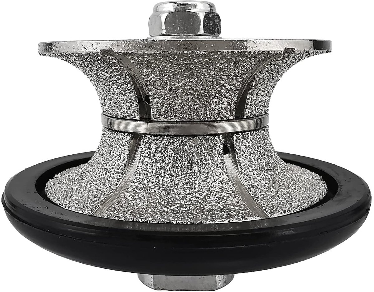 Diamant profielwiel diamantfrees diamantslijpschijf boor voor het profileren van porseleinen tegels keramiek graniet marmer steen eenvoudig te gebruiken op haakse slijper (V Full-Bullnose, V30)