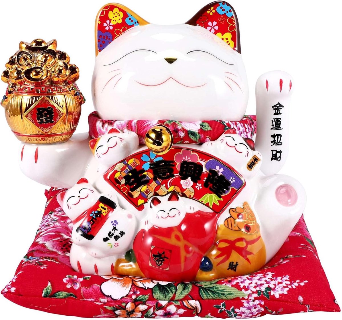 7 Keramische Zwaaiende Maneki Ornament Feng Shui Decoratie Swing ,B