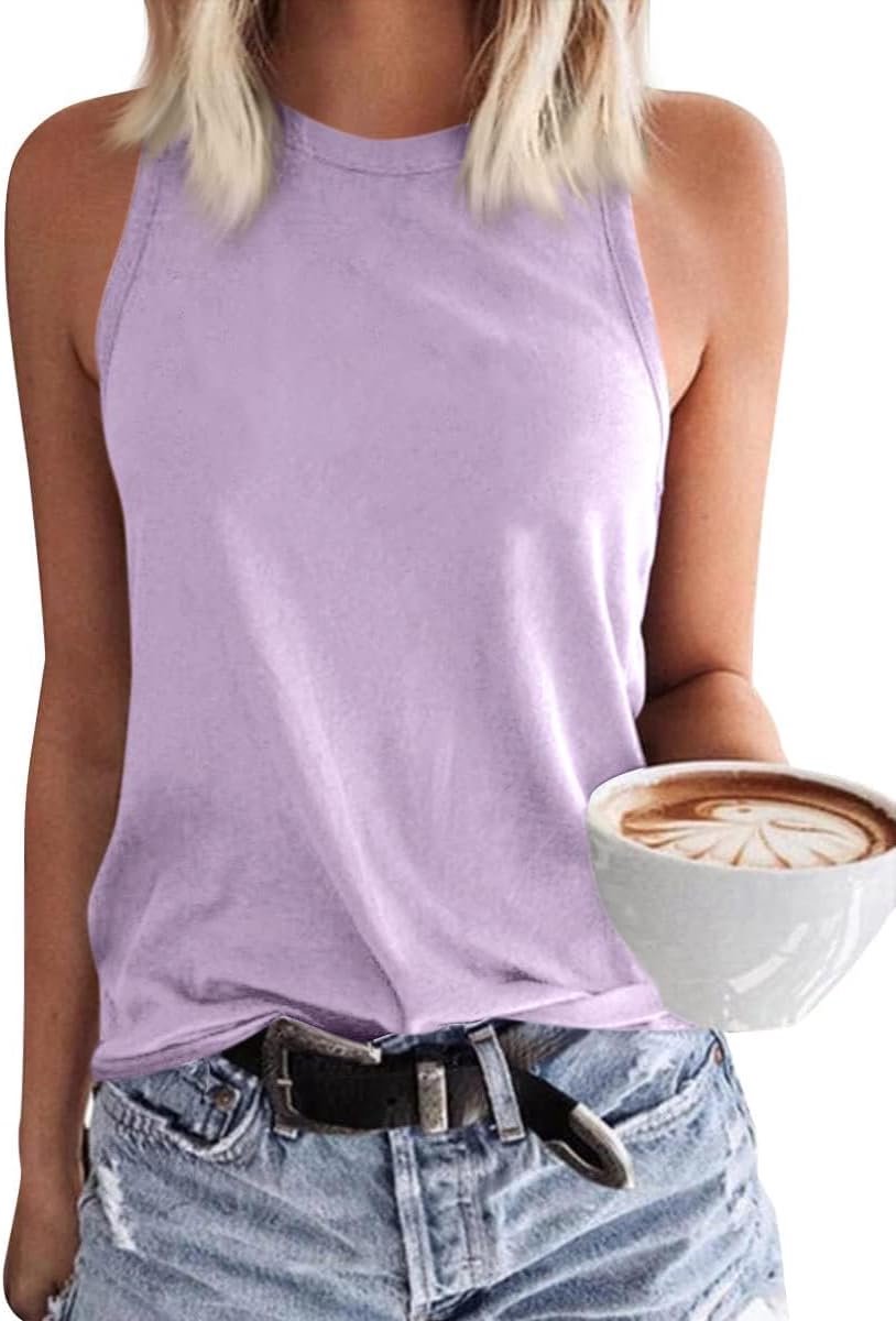 Dames ronde hals mouwloos lang vest tanktops zomer casual losse pasvorm basic shirts