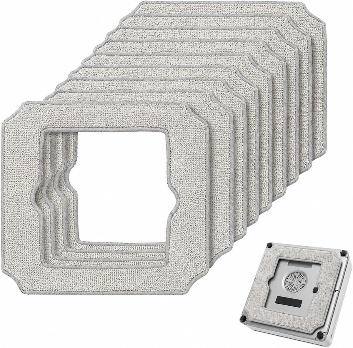 10 stuks reinigingsdoeken voor Winbot Mini, voor Winbot Mini reserveonderdelen, wisdoekjes, reinigingsdoekenset, wasbare microvezel reinigingspads, reserveonderdelen voor W-Cc02-0012, voor stoframen