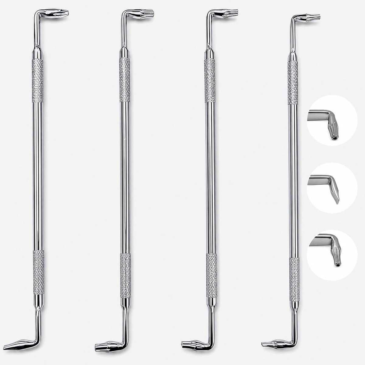 90° schuine schroevendraaier, offset type Z, dubbele kop, staal, S2, platte schroevendraaier, kruiskop, klein, voor werken in smalle ruimtes, 2 stuks