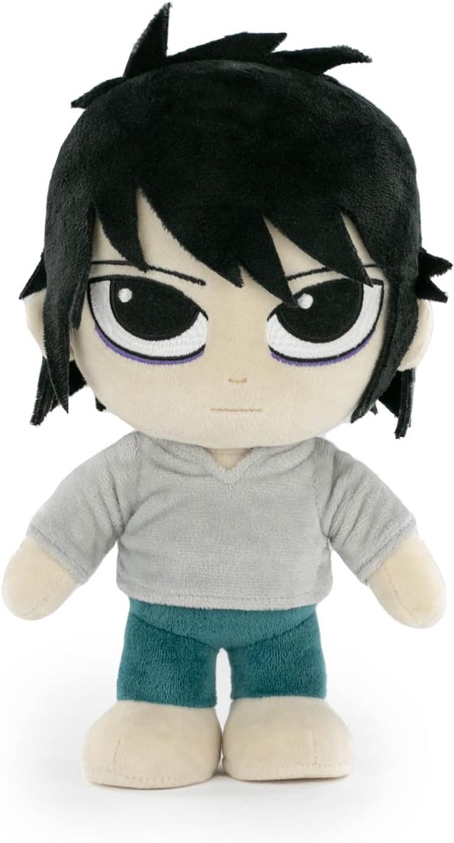 Death Note karakter knuffel - 28zm - Light Yagami, L, Ryuk - Super Soft Kwaliteit (L)