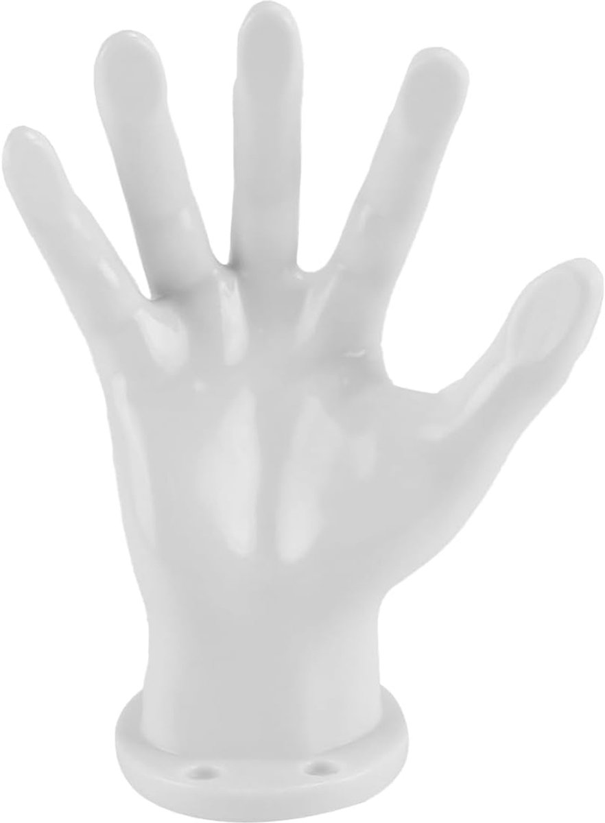 SnelShoppen - Handbalhouder Ultra Veilig Stabiele Houder Wand Hand Creatief Praktisch voor Ballen Sleutels Oordopjes Zeep Wit
