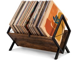 Luft LP houder - Voor 50 LP's - Vinyl - Opbergsysteem - Platenrek - Houder - Standaard - Album - Platenhouder - LP rek