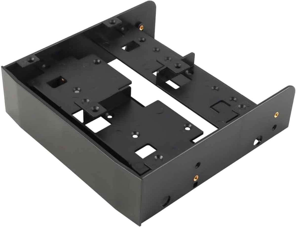 SnelShoppen - Hard Drive Mount 5.25" naar 3.5" Beugel Behuizing voor Floppy Disk Installatie met Schroeven en Afdekplaat