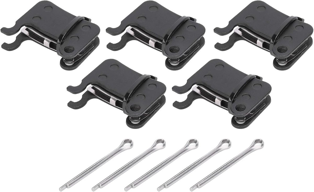 SnelShoppen - 5 Sets Fietsschijfremblokjes, Semi-Metaal Hars Remblokjes M965 BB7 voor Mountainbikes, Hoge Kwaliteit, Warmteafvoer, Betrouwbare Rempres