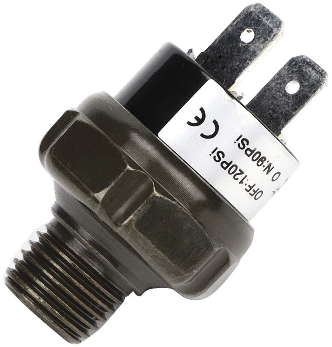 SnelShoppen - Automatische Drukschakelaar Drukregelaar Universele Drukcontroleklep voor Luchtcompressor NPT1/4 90-120PSI RVS