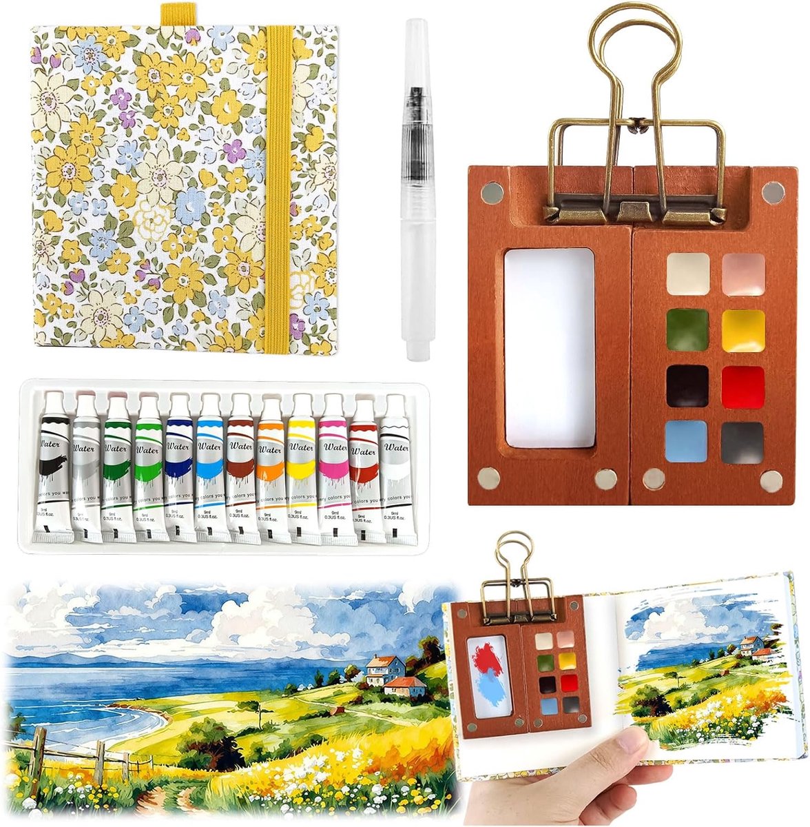 SnelShoppen - Kleurpalet voor Schilderen, 1 Stuk, Ideaal voor Kunstenaars, Creatieve Projecten, Verven, Kinderen, Hobby, Multifunctioneel en Handig