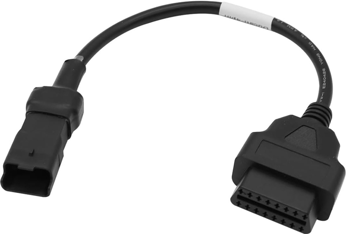 SnelShoppen - OBD2 Diagnose Adapter Kabel 4 Pin voor Ducati Motoren - Geschikt voor Multistrada, Diavel, Panigale, Monster - Hoogwaardige Kwaliteit