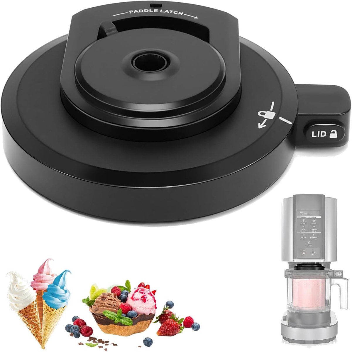 Externe deksel voor Ninja Creami NC30 - vervangende buitenkant - eenvoudig te monteren - perfect voor jouw ijsmachine - ShopVlot