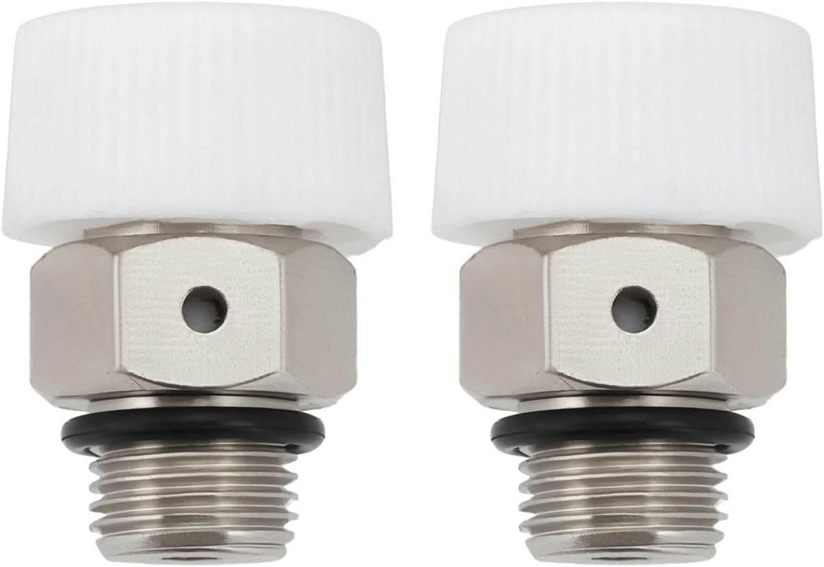 SnelShoppen - 2Pcs 1/4 Inch Automatische Ventilatiekleppen Koper Ventilatieventielen Afvoer Ventiel voor Automatische Luchtontlasting in Radiatoren en