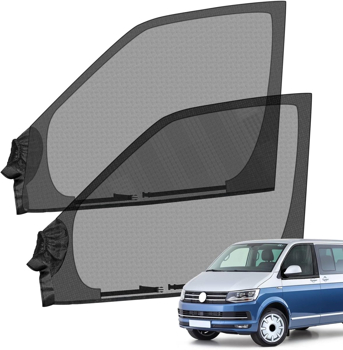 Insectenhor zijraam voor VW T4, T5, T6, T6.1, T7 California - ademend gaas - UV-bescherming - ShopVlot