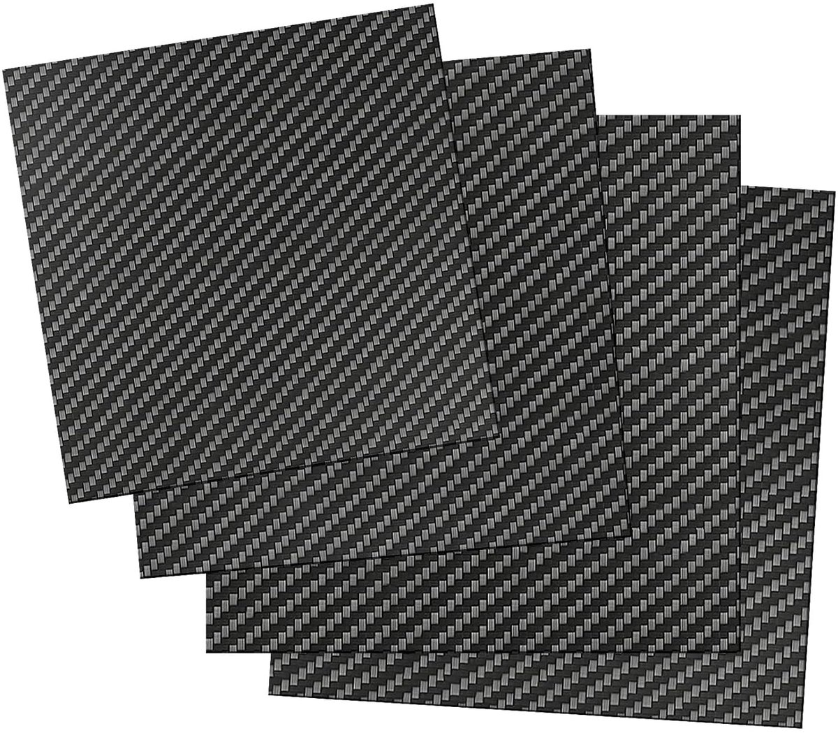Carbon Fiber Plaat 3K, 100% Glanzend Oppervlak, Verkrijgbaar in 0,5mm tot 5mm Keperbinding, Ideaal voor Modelbouw en DIY Projecten