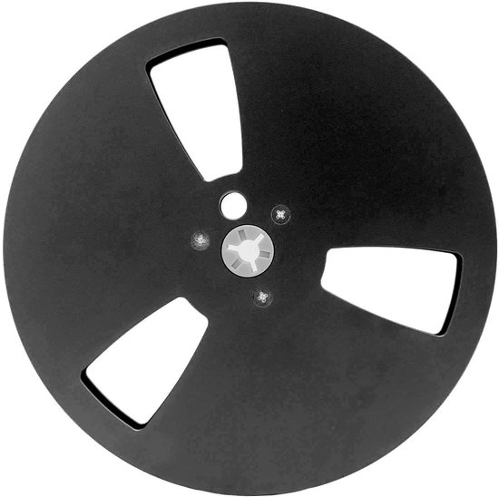 Lege Tape Reel - Spoel voor Tapedeck - Geluidsopnames Maken - 3 Gaten Ontwerp - 7 Inch - Zwart — afbeelding 3