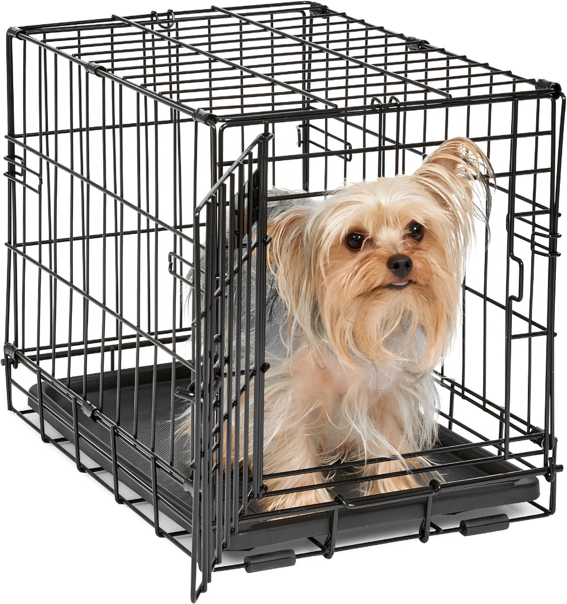 Lìon® Hondenbench - Kleine Maat - Hondenbench Opvouwbaar - Bench voor Honden - Zwart - 48cm x 32cm x 37cm