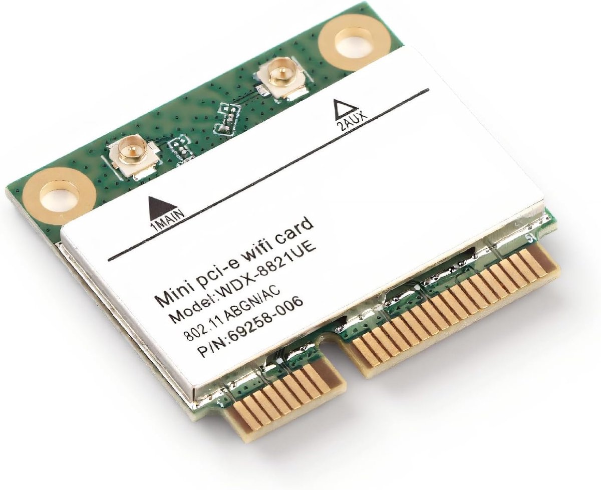 ASHATA SuperSpeed WiFi Card, 2.4GHz + 5GHz Dual Band PCI-E Wireless Bluetooth 4.0 WLAN Card, Wireless 802.11A/B/G/N - ShopVlot