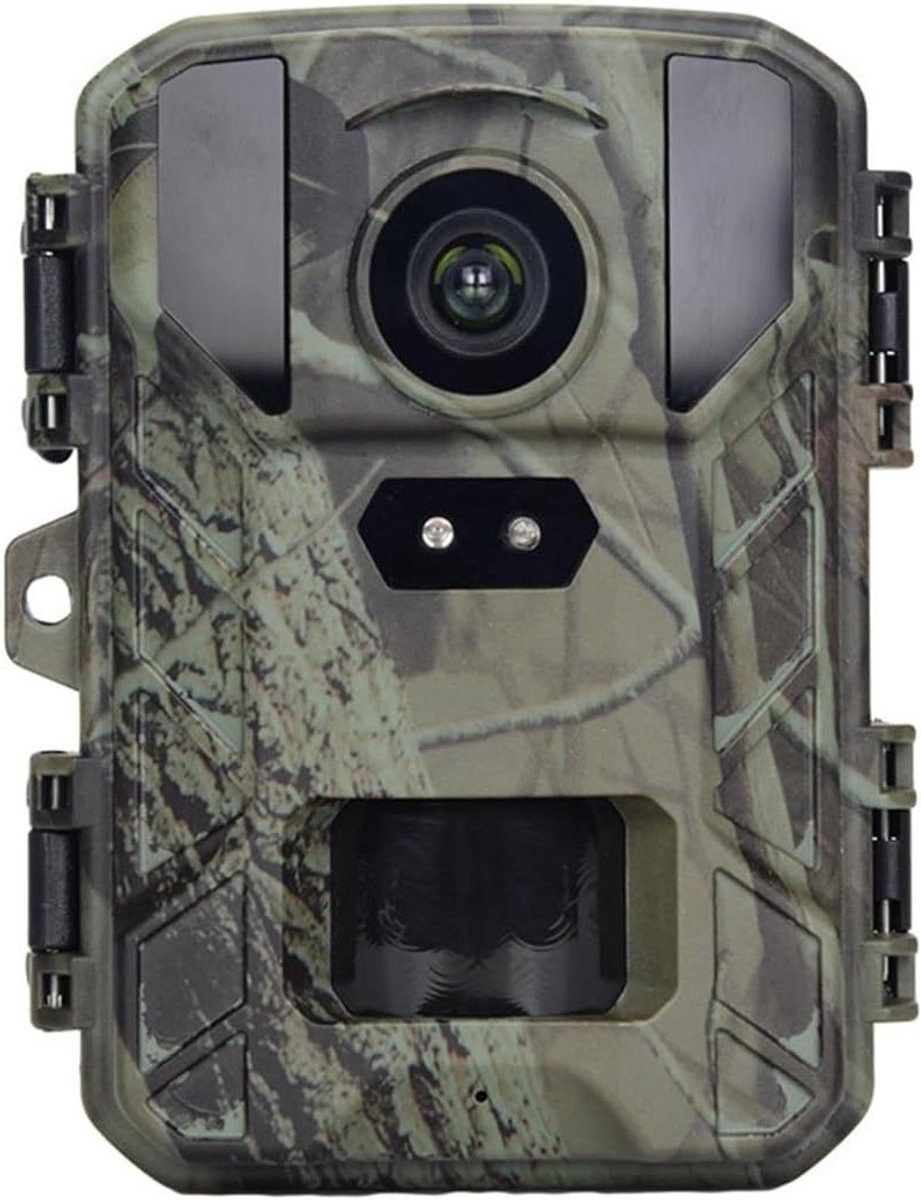 Wildcamera 4K - Trailcamera Jachtcamera - Dieren Observeren - Zonder Gloed Nachtzicht - 90 Graden Hoek - Zwart