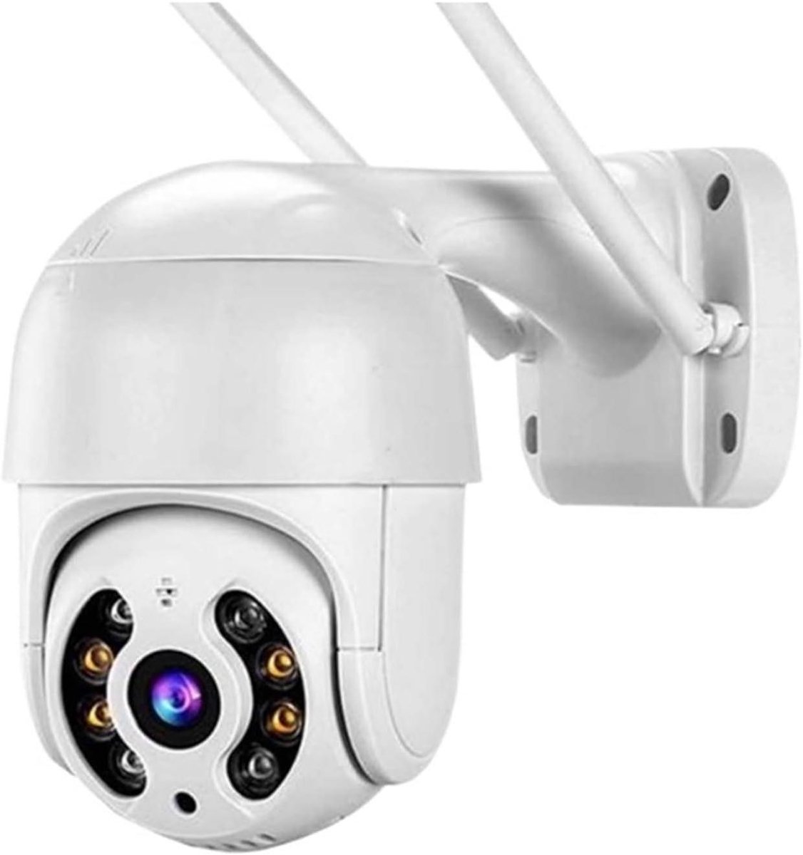 Beveiligingscamera Buiten - IP Camera PTZ - Woning Beveiligen - Intelligente Menselijke Detectie - 8MP 4K Resolutie - Wit