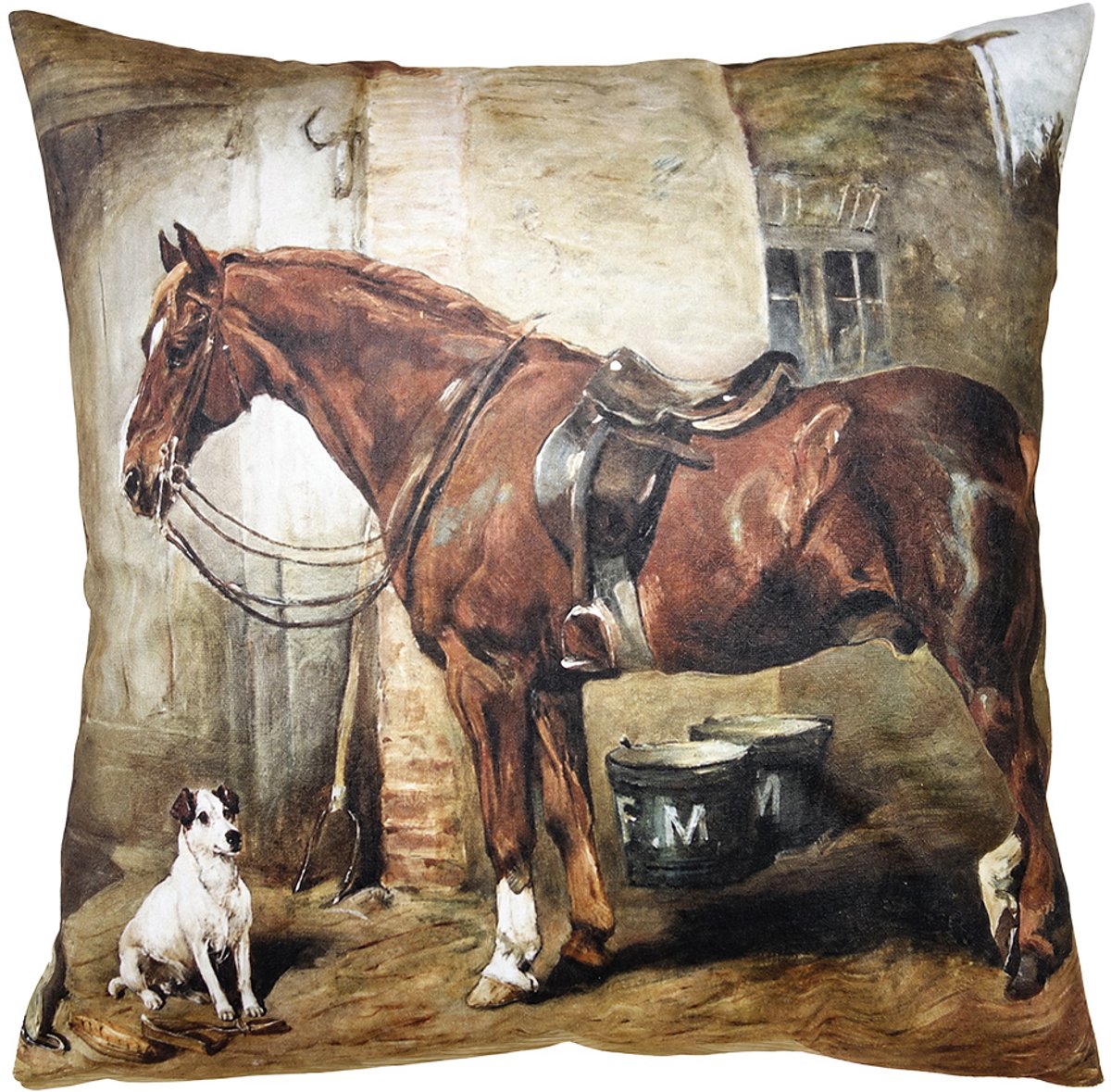 Clayre & Eef Sierkussen 45x45 cm Bruin Polyester